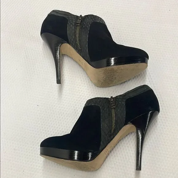 Coach Beatrice Black Ankle Booties
